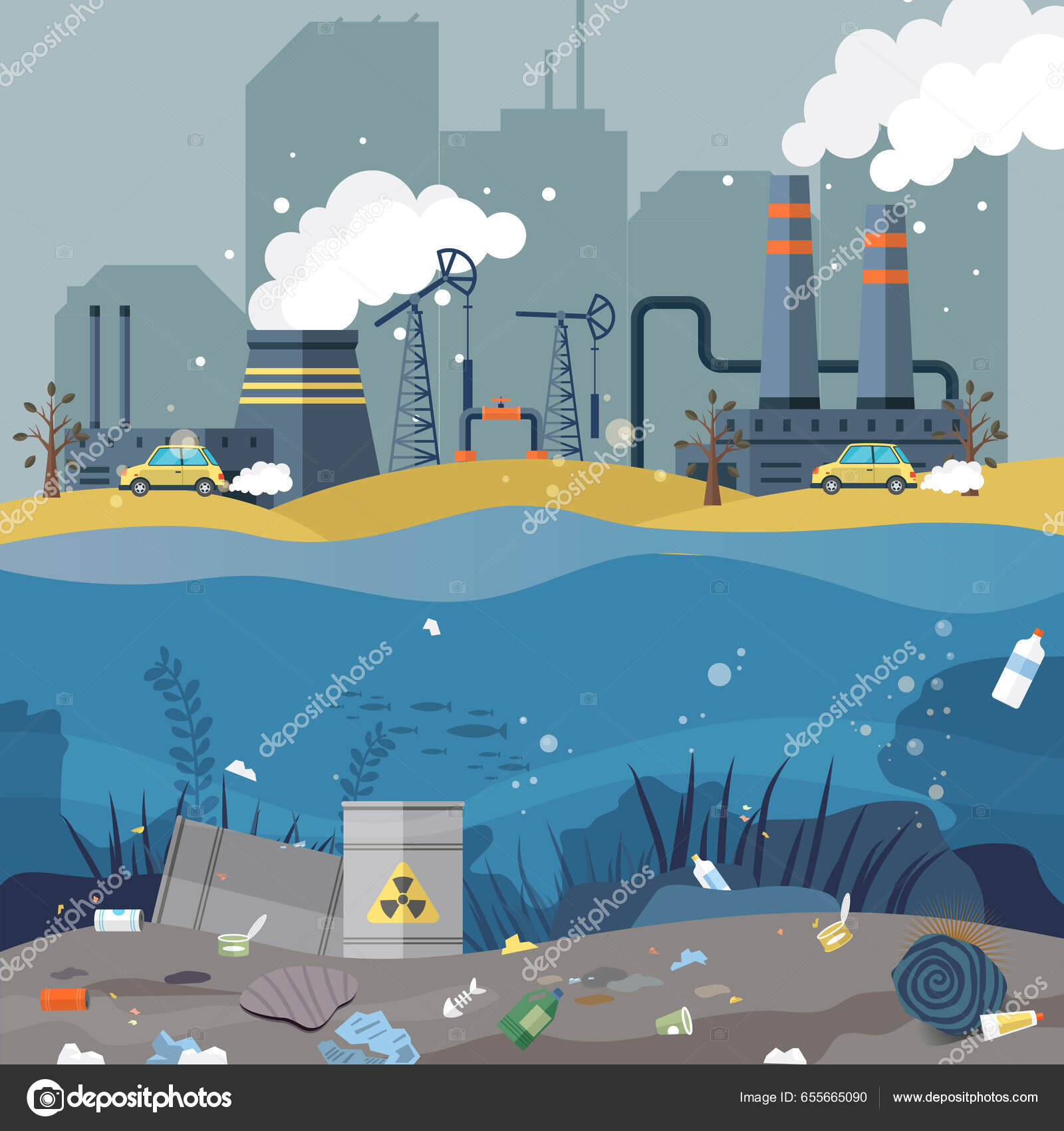 视觉污染示意图