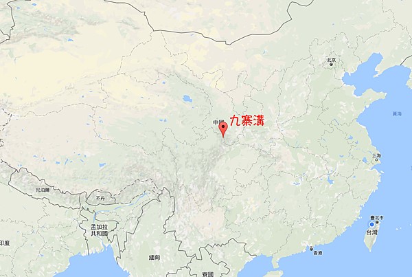 九寨沟地理位置图