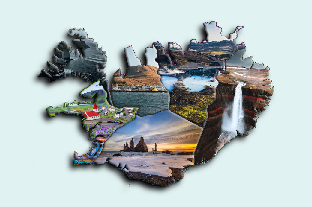 冰岛地图