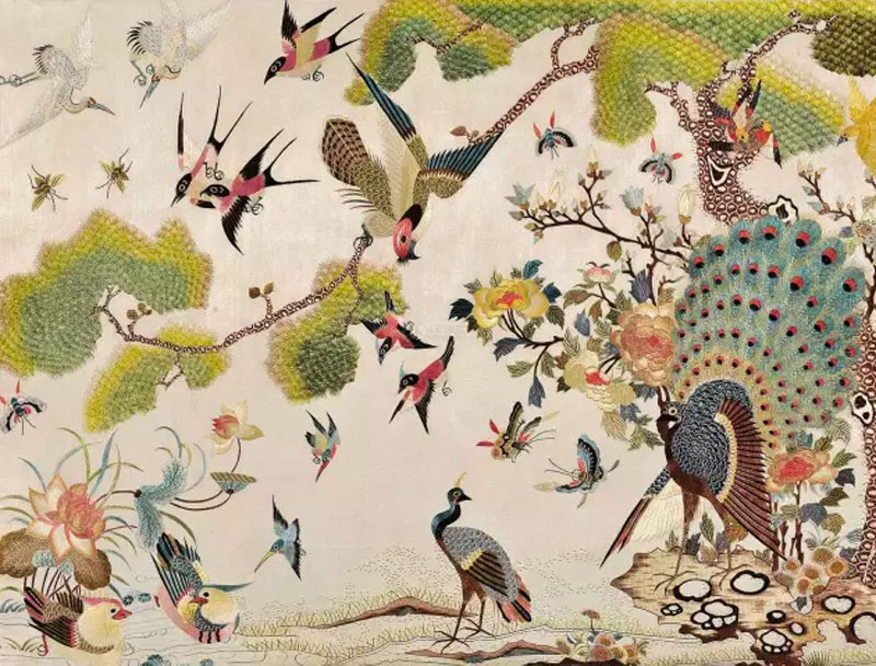 粤绣历史文化展示图片